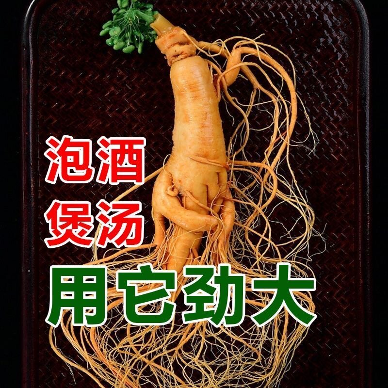 人参长白山特大正宗正品吉林泡酒新鲜煲汤东北滋补特产大参