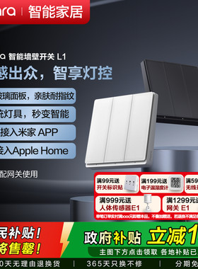 Aqara绿米智能开关L1米家HomeKit