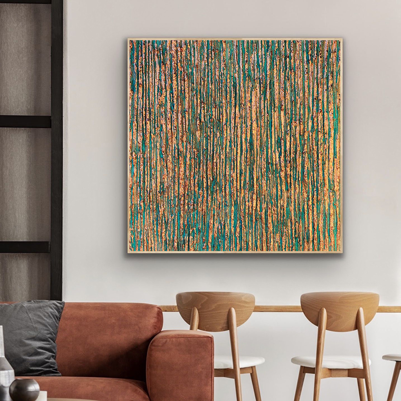 手绘油画立体肌理画抽象手工挂画后现代简约客厅画北欧走廊装饰画图片