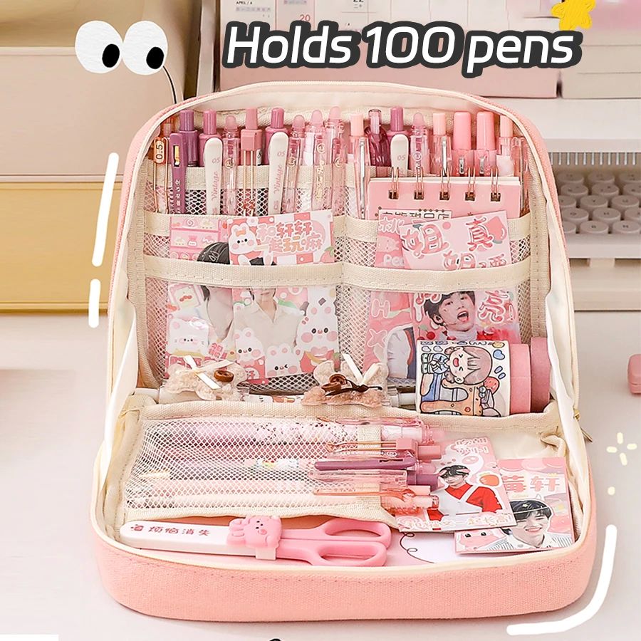 Kawaii Pencil Case Large Capacity Bag Pouch Box For Girls Ja