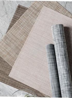 Simple waterproof placemats, western cloth mats