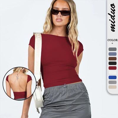 .爆款性感露背吸湿排汗舒