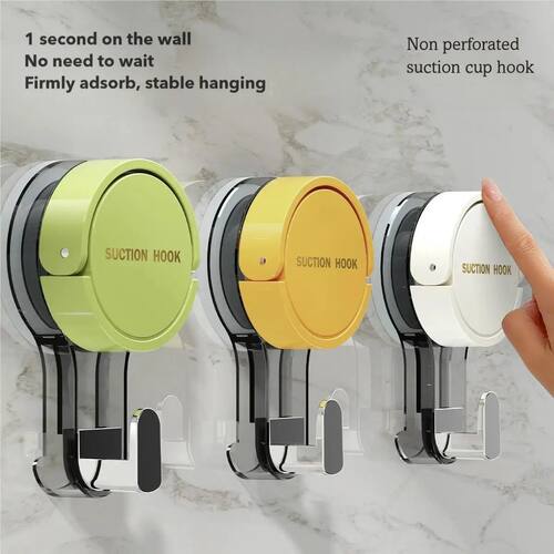 1/3pcs Suction Cup Hooks No Punching Wall Hooks for Bathroom