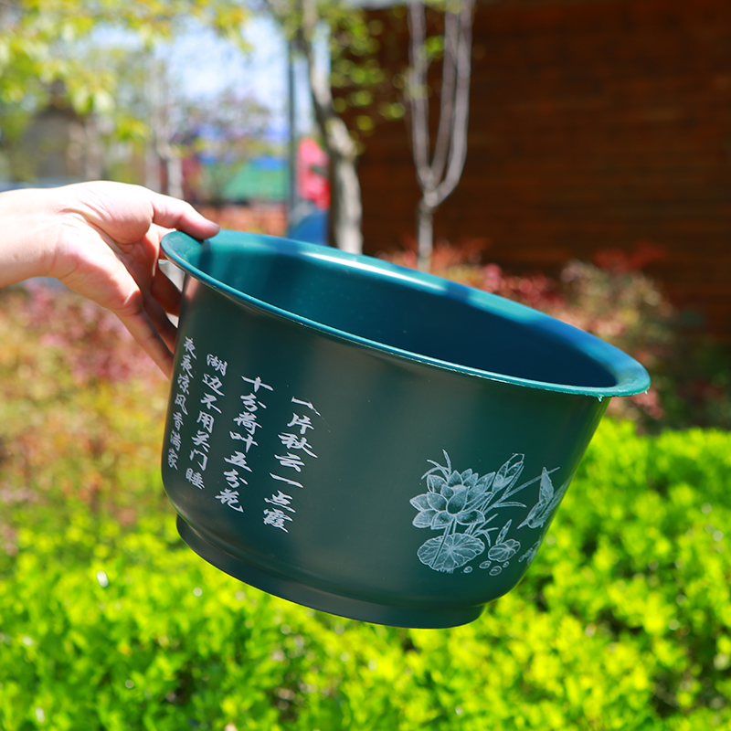 水培荷花盆无孔不漏水大号睡莲莲藕铜钱草加厚水生花卉有孔种果树