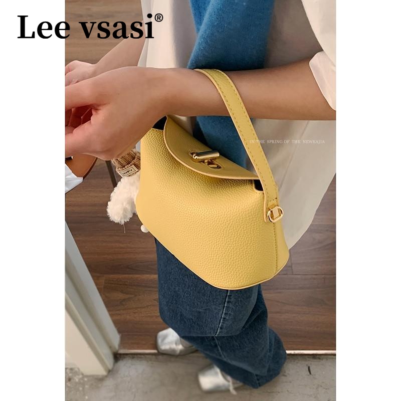 Lee vsasi百搭超火斜挎包女2025新款潮时尚韩国水桶包简约单肩包