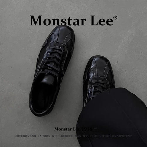 Monstar leeMonstar lee德训鞋男2026春季复古黑色高级感训练鞋极