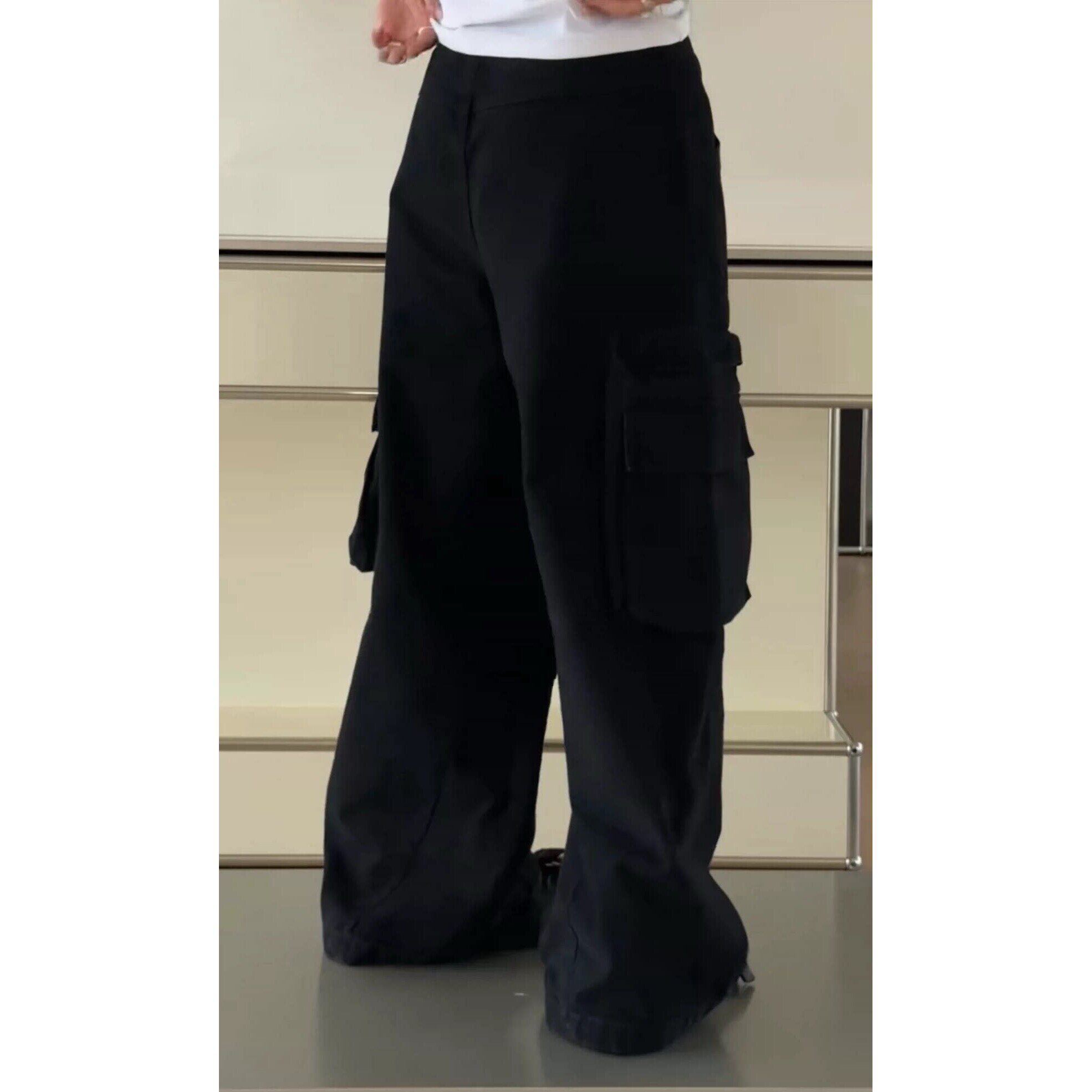 主推诗歌兰女装2026春款H13082潮流中性风街头休闲裤口袋工装裤女