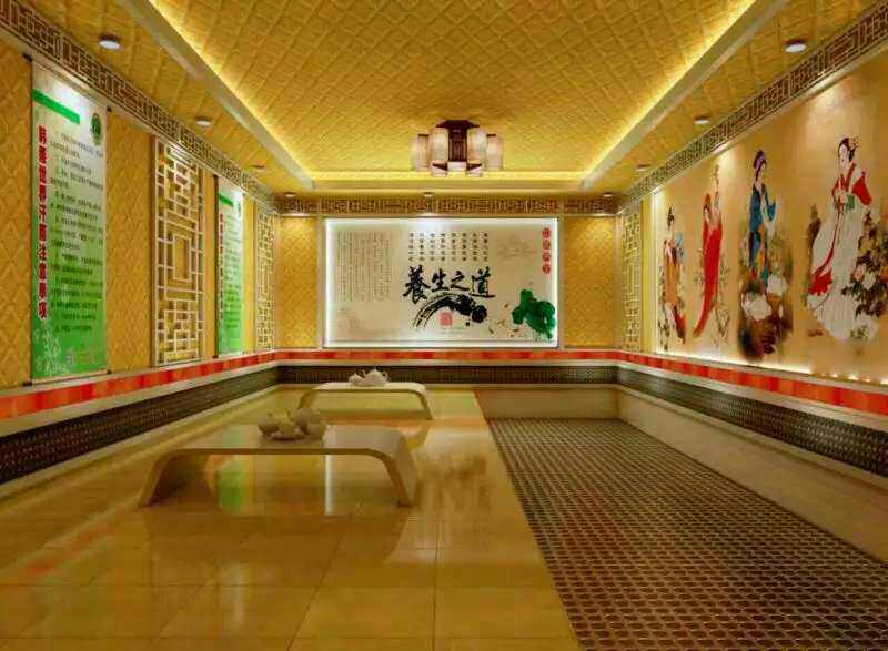 汗蒸房美容院h锗石承建韩式材料家用托玛琳盐安装纳米