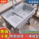石英石洗衣池阳台家用洗衣台带搓板大理石洗手盆庭院户外水池台盆