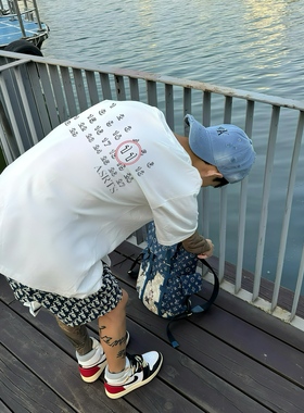 重磅 Asrts新款小众潮牌美式夏季纯棉宽松男士情侣短袖T恤ins高级