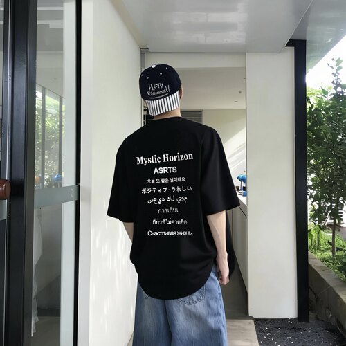 重磅Asrts新款高级感短袖T恤男士