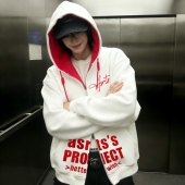 连帽开衫 高级感双拉链短款 卫衣外套男宽松廓形秋冬 Asrts新款 正品