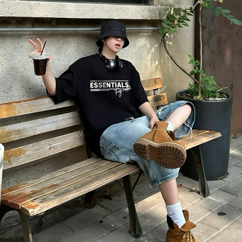 ESSENTIALS小众潮牌美式短袖T恤