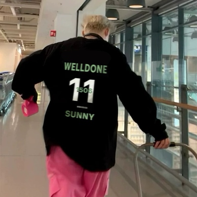 WelldoneSunny小众潮牌美式长袖