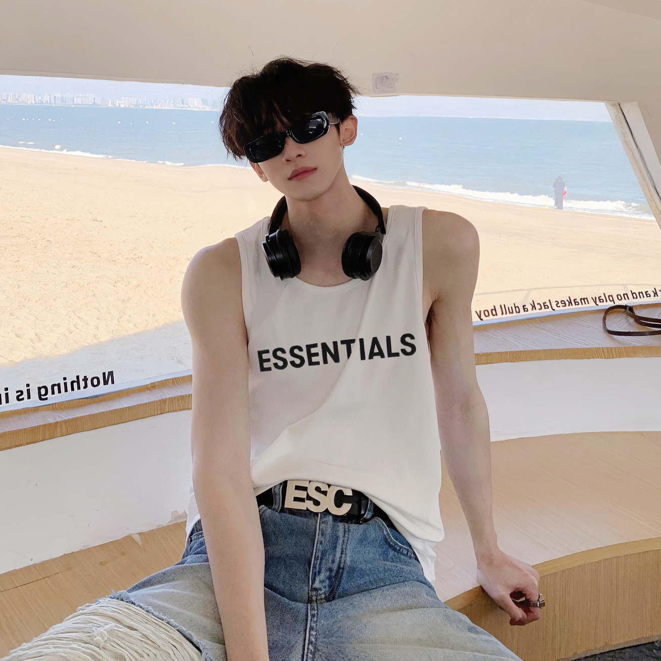 FOG背心复线ESSENTIAL打底衫夏季