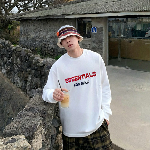 ESSENTIALS小众潮牌美式长袖T恤