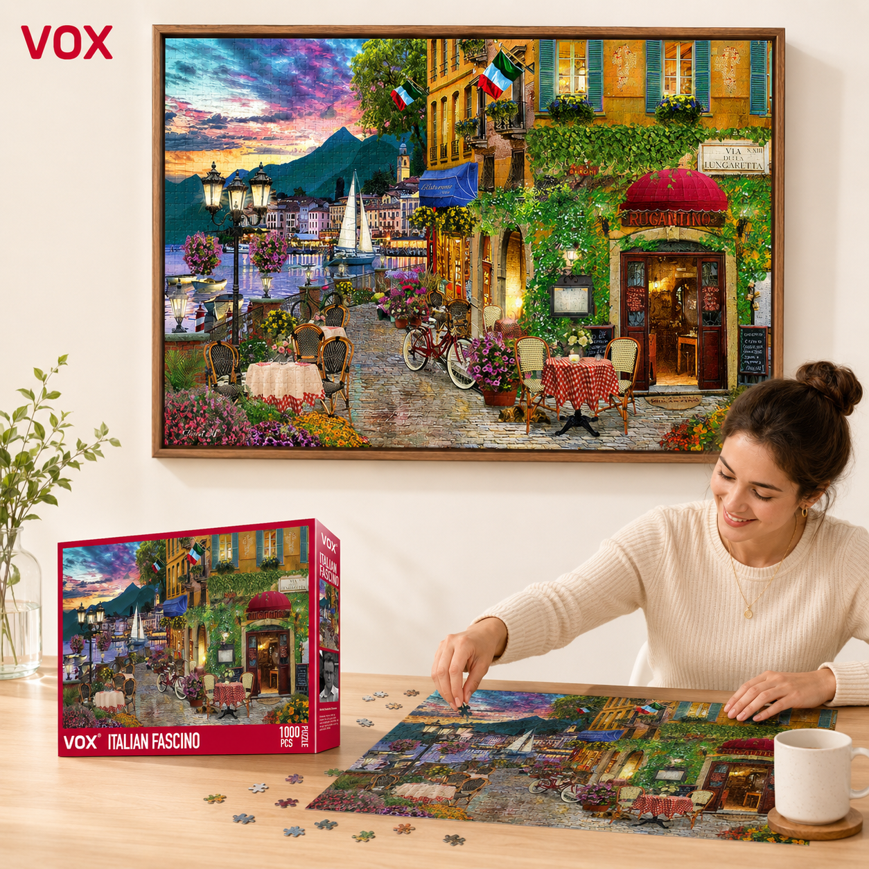 福思VOX平面拼图成年puzzle减压解闷成人1000片高难度玩具拼板女