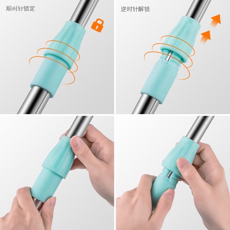 配件卡扣伸缩杆接头展架快速直通螺纹衣叉圆管拖把杆连接件紧固件