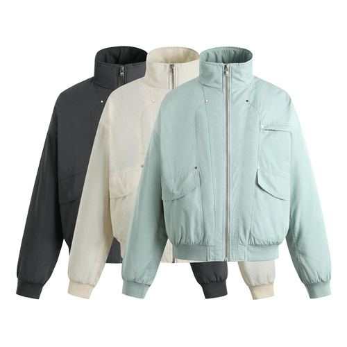 GOSNACE/GOS立领夹克水貂毛