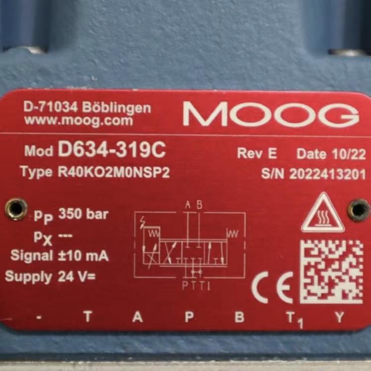 MOOG穆格伺服阀D634-319C系列G761-3033B/G761-3034B原装正品