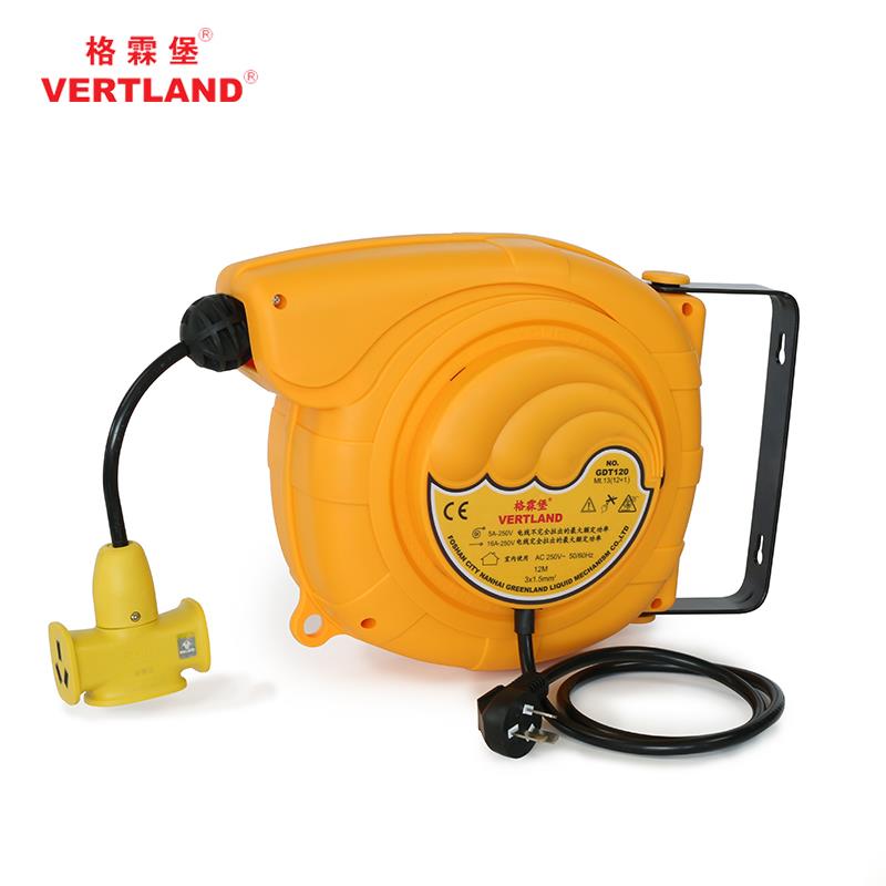 格霖堡/vertland 自动收缩卷管器 12m电鼓 卷线器 排插鼓 GDT120