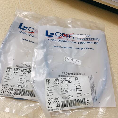 【议价】L-COM诺通连接线602-863-09/TRD695SCR