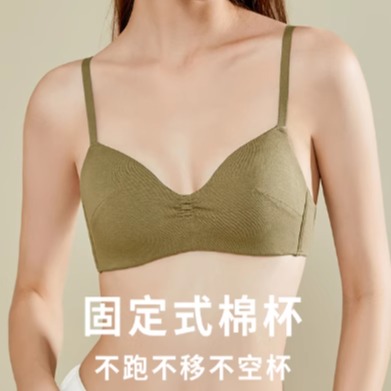 棉质少女小胸无钢圈内衣不空杯