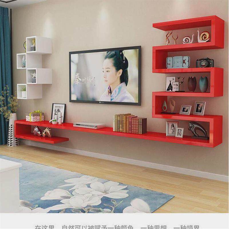 客厅卧室电视背景墙置物架墙上挂柜墙上装饰架现代电视柜挂墙壁挂