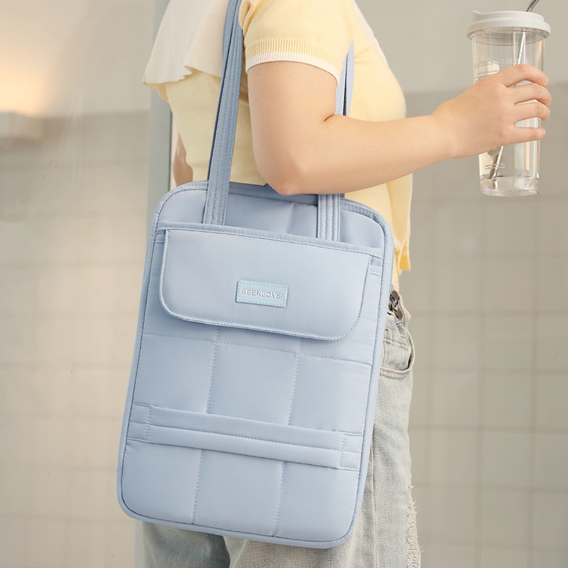 蓓恋新款14寸电脑包跨境单肩便携笔记本收纳包平板收纳内胆包