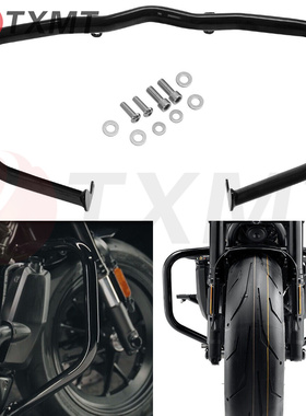 适用于哈雷运动者系列 S RH1250S 2021 摩托车黑色防碰撞杠保险杠