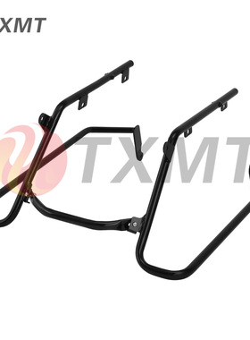 适用哈雷Softail胖男孩突破2018-2025年侧箱保险杠支架 边箱支架