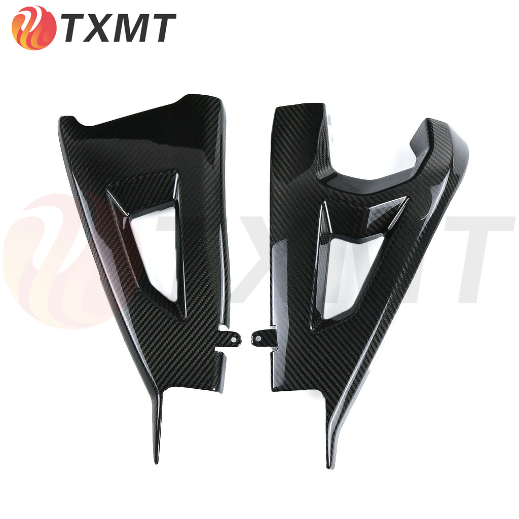 适用川崎KawasakiZX10R ZX-10RR Z-H2改装件碳纤维摇臂保护罩侧板