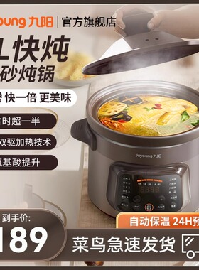 九阳电炖锅煲汤锅家用紫砂锅炖汤炖锅电砂锅炖盅陶瓷煮粥全自动