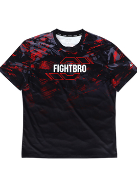 FIGHTBRO飞特氏拳击短袖成人男女泰拳格斗速干T恤搏击训练健身