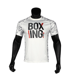 FIGHTBRO插肩袖圆领男T恤排汗透气短袖MMA拳击服散打格斗训练服