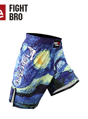 FIGHTBRO飞特氏UFC格斗短裤男弹力速干裤MMA散打博击拳击训练裤