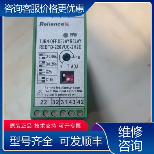 议价Reliance REBTD-220VUC-2H2D 继电器 可维修