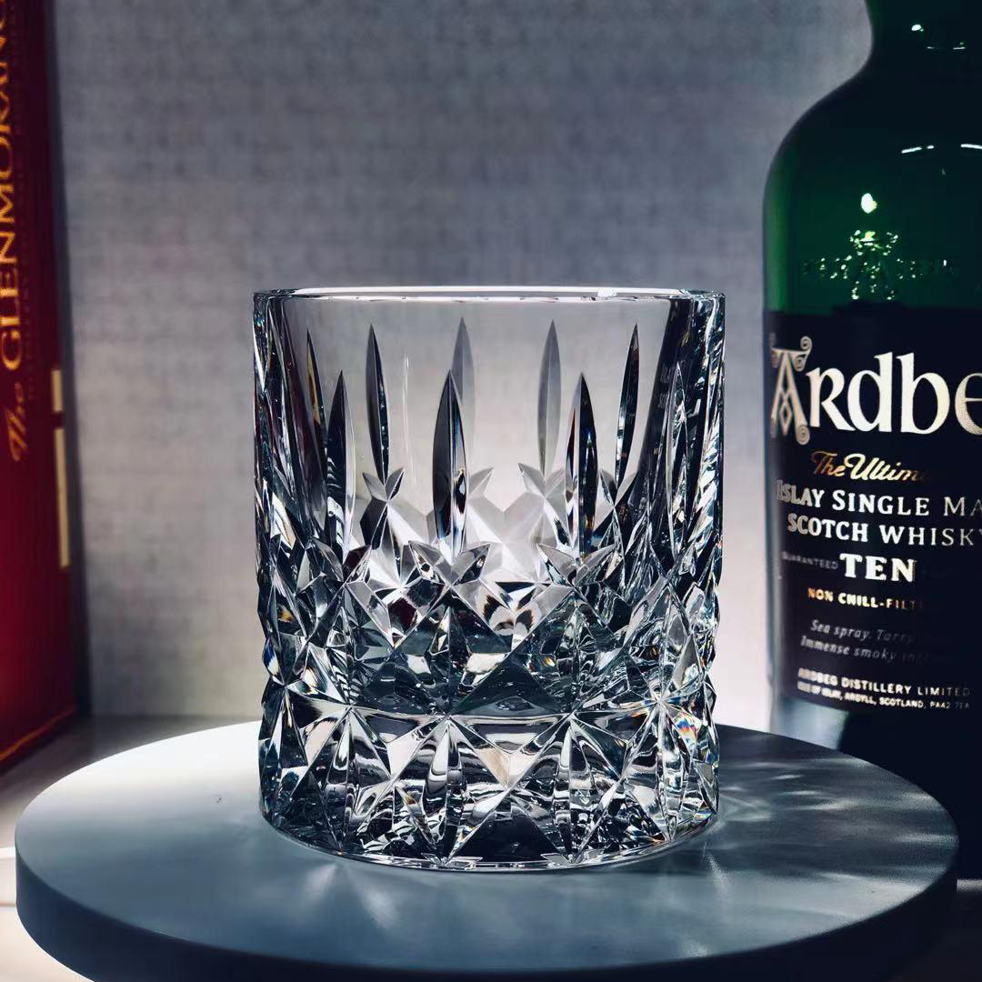手工切子杯马师傅水晶威士忌酒杯