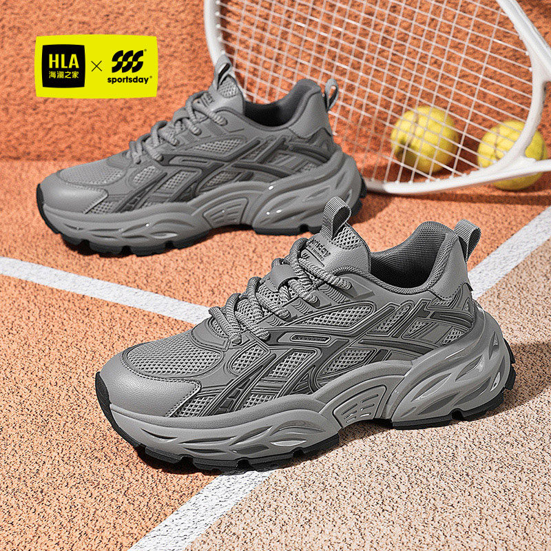 HLA/海澜之家男鞋SportsDay系列春季潮流增高爆米花运动鞋老爹鞋