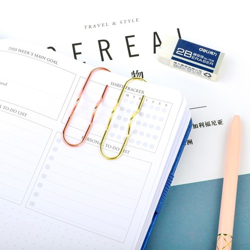 可拆卸旋转金属笔夹?笔记本活页夹笔插 办公室创意文具收纳配件
