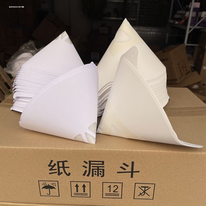 油漆过滤器汽车喷漆一次性纸漏斗尼龙过滤网100-400目油漆工调漆