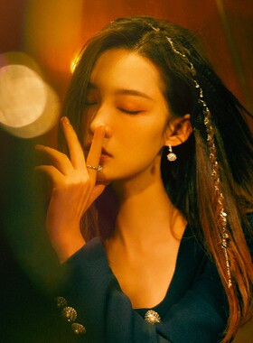 心动的信号baby同款发夹流苏星星编发点缀发绳甜酷高级感发链头饰