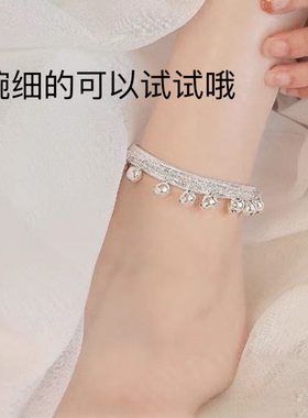 旅游景区热卖苗银首饰合金镀银手镯女民族风铃铛银手环引流礼品