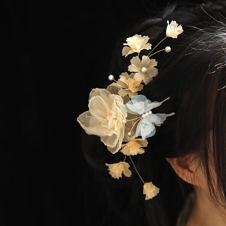 原创汉服发饰古风头饰发夹女后脑勺森系仙美蝴蝶花朵盘发古典舞,饰品/流行首饰/时尚饰品新,发饰,淘宝优惠券,粉丝福利购,淘宝优惠卷