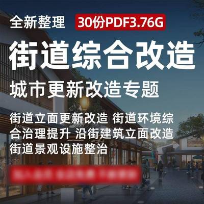 城市更新街道沿街建筑环境综合立面改造治理提升规划设计方案文本