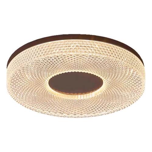 中古风吸顶灯新款胡桃木色卧室灯家用主卧书房110V护眼led灯