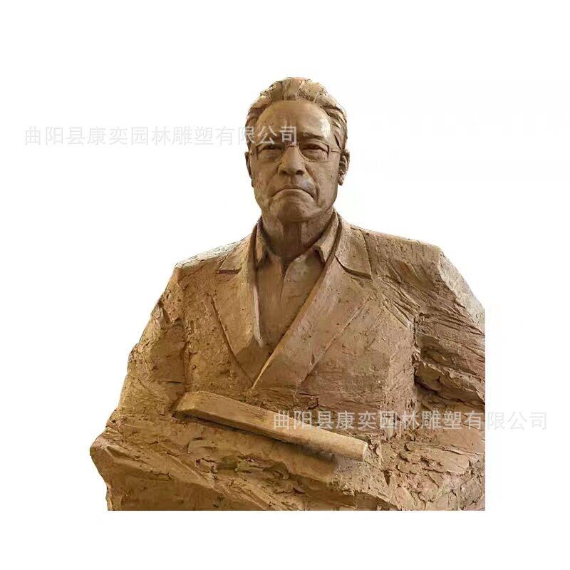 真人照片雕像定制玻璃钢校园历史名人肖像户外铸铜人物半身像摆件
