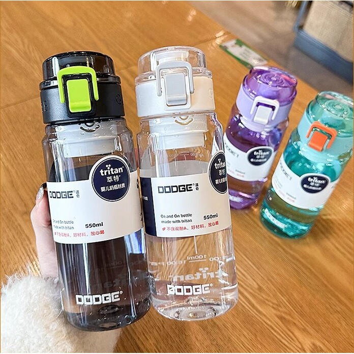 日本进口道奇便携随手塑料杯男生运动水杯夏季健身随手直饮情侣太