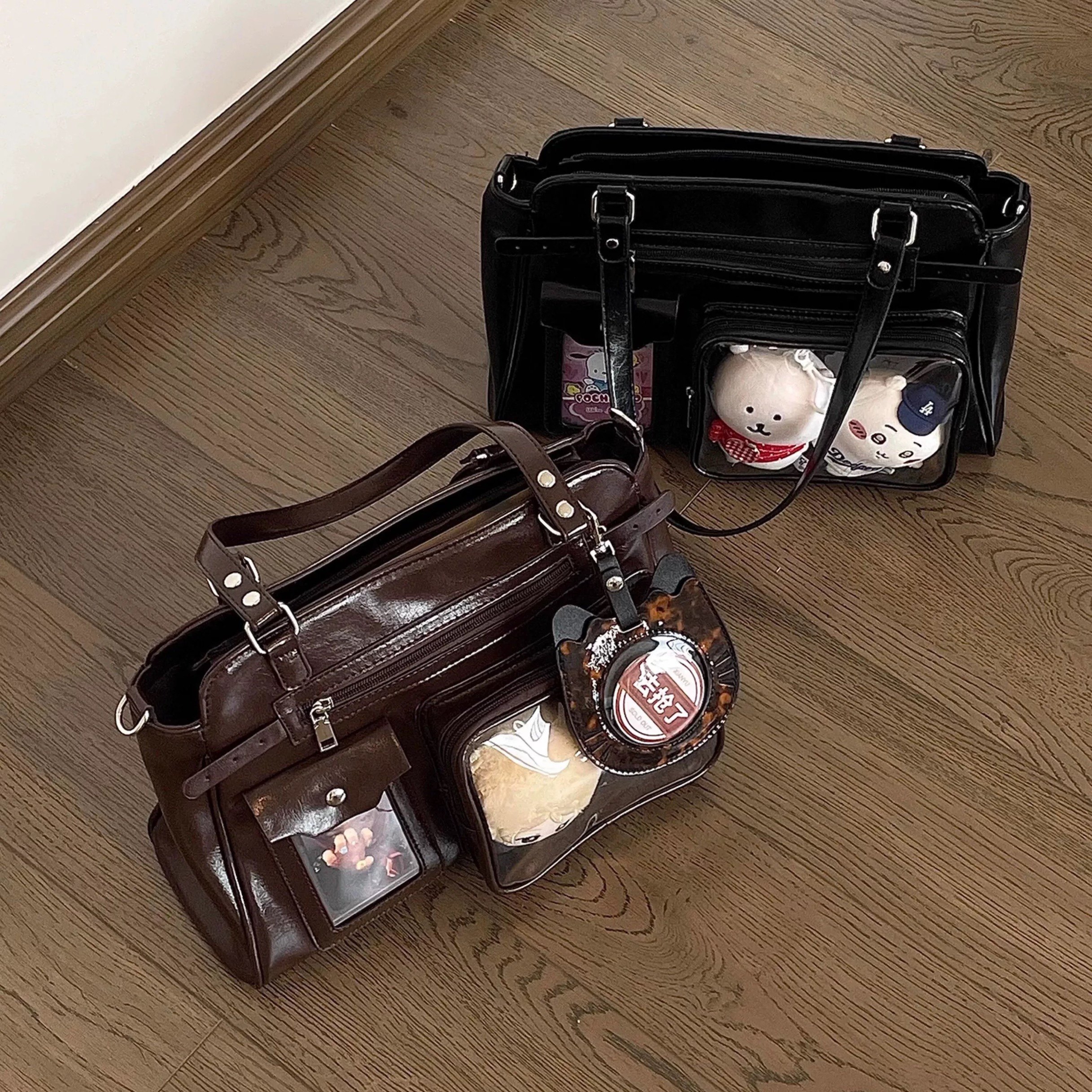 原创10cm娃包机车痛包藏灯牌支架带暗格二次元演唱会追星手提斜挎,箱包皮具/热销女包/男包,痛包,淘宝优惠券,粉丝福利购,淘宝优惠卷