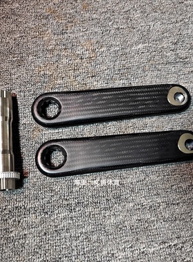 MEGA碳曲柄rotor规格24mm钛轴功率计套装公路车轻量化可调节长度